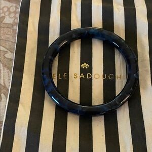 Lele Sadoughi Blue Bangle Bracelet